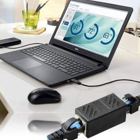 Ethernet RJ45 أنثى إلى أنثى CAT6 Cable Joiner Cableer Consender Cable Adapter in Kuwait