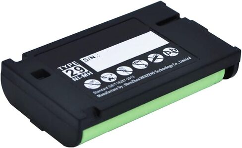 Synergy Digital Cordless Phone Battery, Compatible with Panasonic KX-TG5631 Cordless Phone, (Ni-MH, 3.6V, 850mAh) Ultra High Capacity, Replacement for GE TL26411 Battery in Saudi Arabia