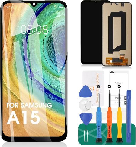 TFT for Samsung A15 4G Screen Replace for Samsung Galaxy A15 4G/5G LCD Display Displizer Touch Screen Assembly REALS SM-A155F SM-A156B Black (ليس أصليًا) in Saudi Arabia