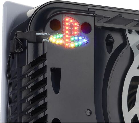 Extremerate 7 Colors 40 Effects RGB Rainbow LED Kit for PS5 Console (2020 CFI-1 Series) ، لوحة LED LED LED المضيئة لقرص PS5 و Digital Edition in Kuwait