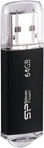 USB 2.0 Ultima-II I-Series Power 32GB شكل معدني أسود SP032GBUF2M01V1K in Kuwait