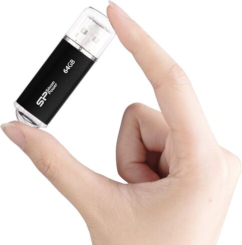 USB 2.0 Ultima-II I-Series Power 32GB شكل معدني أسود SP032GBUF2M01V1K in Kuwait