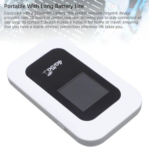 WiFi Mobile Hotspot ، 300 ميجابت في الثانية عالية السرعة 4G غير مؤمّن جهاز Hotspot WiFi ، جهاز توجيه محمول شبكة لاسلكية مع فتحة بطاقة SIM للسفر ، ودعم 10 مستخدمين in Kuwait