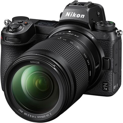 Nikon 1653 Z7ii Mirrorless Camera 45.7mp حزمة FX-Format مع Nikkor Z 24-200mm F/4-6.3 VR Lens Telephoto Zoom & FTZ II Mount Mount in Kuwait