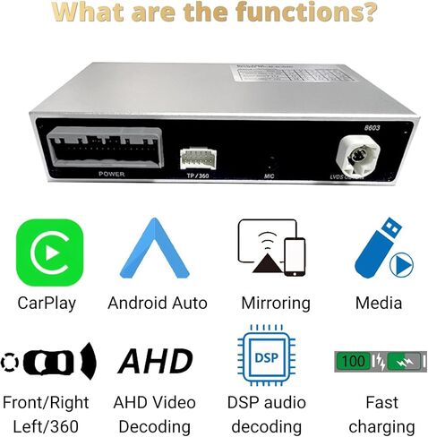 وحدة ترقية CarPlay اللاسلكية لسلسلة Acura لـ ILX MDX RDX TLX RLX ، تدعم رابط المرآة ، Siri ، التنقل ، طقم تكليف الكاميرا الذكية Carplay Smart in Kuwait