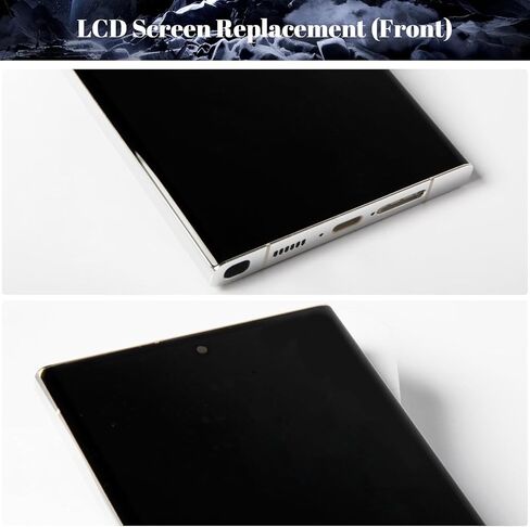 OLED for Samsung S23 Ultra 5G LCD Display لـ Samsung S23 Ultra Screen Replacement for SM-S918B SM-S918U SM-S918W Touch Screen Displizer Assembly REAPBLY مع وظيفة بصمة الإصبع (الفضة) in Saudi Arabia