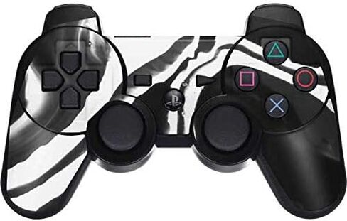 Skinit Skinit Gaming Gaming لـ PS3 Dual Shock Wireless Controller - تصميم حبر الرخام الأسود المصمم أصلاً in Saudi Arabia