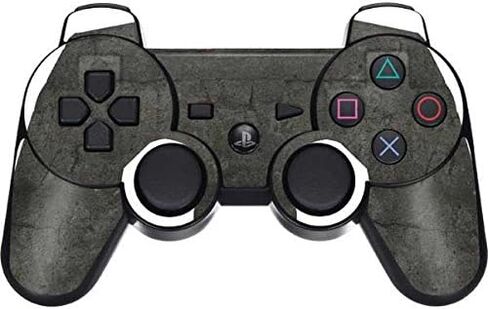 Skinit Decal Gaming Skin for PS3 Dual Shock Wireless Controller - Originally Designed Dark Iron Grey Concrete Design in Saudi Arabia