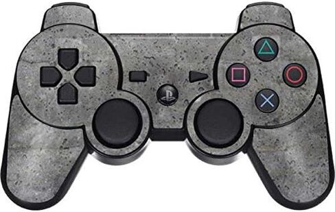 Skinit Skinit Gaming Gaming لـ PS3 Dual Shock Wireless Controller - تصميم خرساني رمادي طبيعي مصمم أصلاً in Saudi Arabia