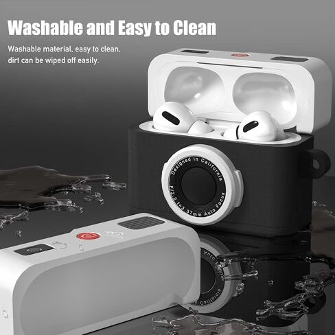for AirPods 4 (4th Generation) Case Cover,with Keychain and Cleaner Kit,Cute Cartoon Cool Retro 3D Camera Protective Silicone Skin Cover for Airpods 4 Case,Green in Saudi Arabia