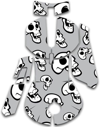 MightySkins Skin Compatible with SteelSeries Rival 5 Gaming Mouse - Laughing Skulls | Protective, Durable, and Unique Vinyl Decal wrap Cover | Easy to Apply and Change Styles | Made in The USA in Saudi Arabia