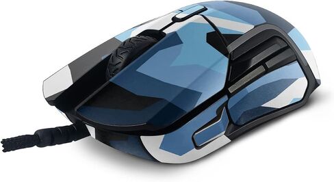 MightySkins Skin Compatible With SteelSeries Rival 5 Gaming Mouse - Sky Camouflage | Protective, Durable, and Unique Vinyl Decal wrap cover | Easy To Apply, Remove, and Change Styles | Made in the USA in Saudi Arabia