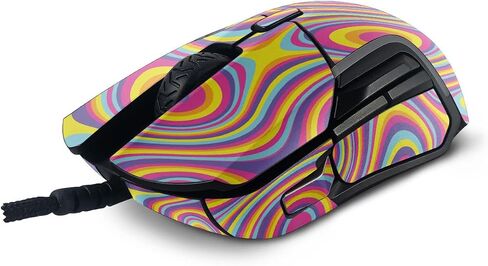 MightySkins Skin Compatible with SteelSeries Rival 5 Gaming Mouse - Gobstopper | Protective, Durable, and Unique Vinyl Decal wrap Cover | Easy to Apply, Remove, and Change Styles | Made in The USA in Saudi Arabia