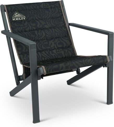 كرسي Kelty Rad-Arondack Camp ، البوليستر 600D ، إطار ألمنيوم قوي وخفيف الوزن ، 8 رطل يحمل وزنه ، تم تصميمه ليستمر (السرخس الأسود) in Saudi Arabia