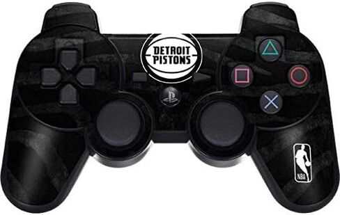Skinit Skinit Gaming Skin for PS3 Dual Shock Wireless Controller - NBA Detroit Pistons Design Black Animal Design in Saudi Arabia