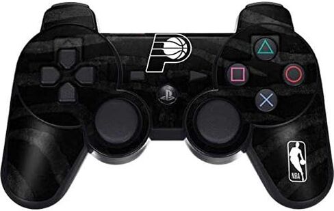 Skinit Decal Gaming Skin for PS3 Dual Shock Wireless Controller - Officially Licensed NBA Indiana Pacers Black Animal Print Design in Saudi Arabia