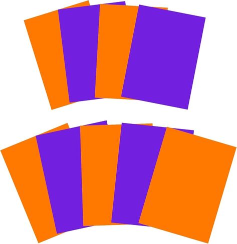 12pcs Gel Light Filter Color Correction Colored Overlays Transparent Color Film Lighting Gel Filter Plastic Sheets Correction for Film, Video, Photo, Stage (Purple and Orange, 11.7 x 8.3 Inches) in Saudi Arabia