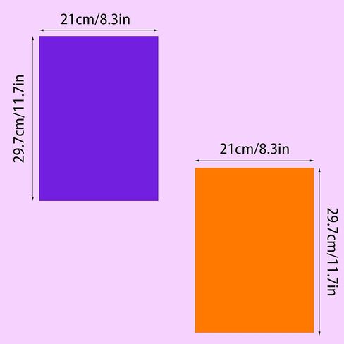 12pcs Gel Light Filter Color Correction Colored Overlays Transparent Color Film Lighting Gel Filter Plastic Sheets Correction for Film, Video, Photo, Stage (Purple and Orange, 11.7 x 8.3 Inches) in Saudi Arabia