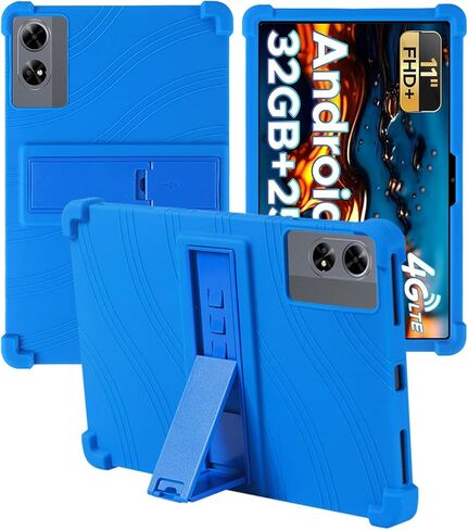 for DOOGEE Tab G6+ Tablet 11 inch Tablet Case,BOVUGAC Soft Silicone Adjustable Stand Shockproof Kids Friendly for DOOGEE Tab G6 11" Tablet(Blue) in Saudi Arabia