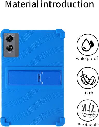 for DOOGEE Tab G6+ Tablet 11 inch Tablet Case,BOVUGAC Soft Silicone Adjustable Stand Shockproof Kids Friendly for DOOGEE Tab G6 11" Tablet(Blue) in Saudi Arabia