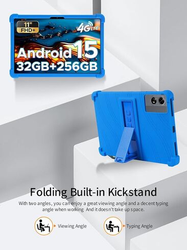 for DOOGEE Tab G6+ Tablet 11 inch Tablet Case,BOVUGAC Soft Silicone Adjustable Stand Shockproof Kids Friendly for DOOGEE Tab G6 11" Tablet(Blue) in Saudi Arabia