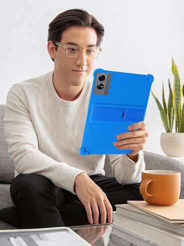 for DOOGEE Tab G6+ Tablet 11 inch Tablet Case,BOVUGAC Soft Silicone Adjustable Stand Shockproof Kids Friendly for DOOGEE Tab G6 11" Tablet(Blue) in Saudi Arabia