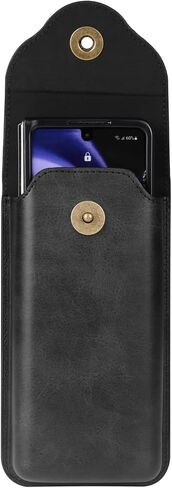حقيبة حزام الهاتف الخليوي الجلدية الرجال رجال متوافقون مع Galaxy Z Fold 6/5/3/3/2/5G ، Galaxy S22/S22+/S21 FE/S21/S21 Plus/S20 Fe 5G/S20+، حاملة حزام حزام الحزام الحزام الحزام. in Saudi Arabia