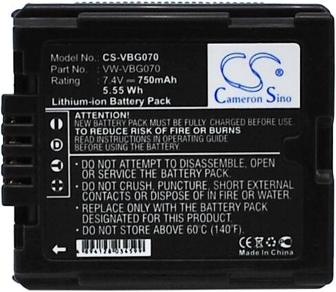 VI VINTRONS Battery for PANASONIC GS98GK, H288GK, H48, H68GK, HDC-HS100, HDC-HS9, in Saudi Arabia