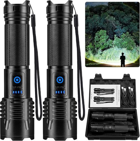 NiaoChao Flashlights 99,000 High Lumens, Super Bright LED Rechargeable Flashlight, 5 Modes Waterproof Flash Light for Home Camping Hiking in Saudi Arabia