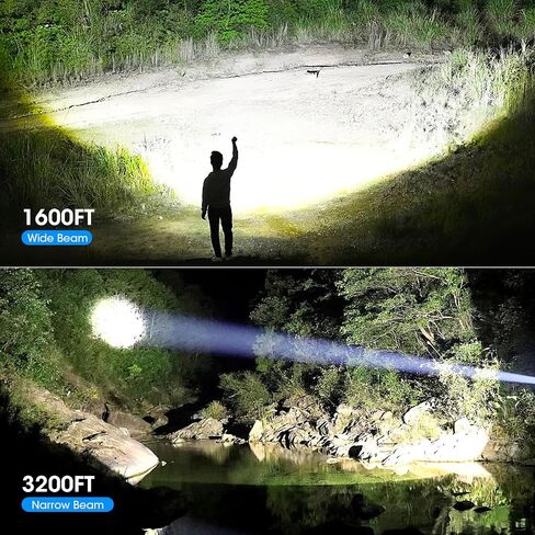 NiaoChao Flashlights 99,000 High Lumens, Super Bright LED Rechargeable Flashlight, 5 Modes Waterproof Flash Light for Home Camping Hiking in Saudi Arabia