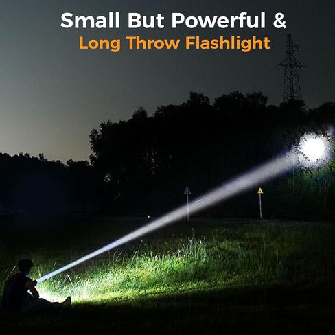 Rechargeable Mini Flashlight with Magnet,Pocket Flashlights High Lumens with Clip,1200 Lumens Compact LED Small Light and Long Range,EDC Flash Light for Everyday Carry. in Saudi Arabia
