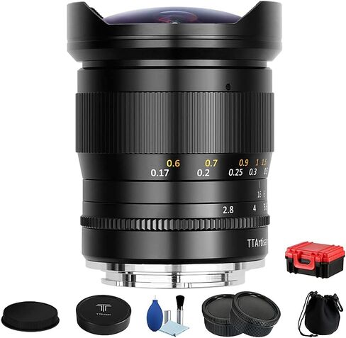 TTArtisan 11mm F2.8 Full Frame Fisheye Large Aperture Wide Angle Lens for Leica M Mount Mirrorless Camera M2 M3 M4 M5 M6 M7 M8 M9 M9P M10 M262 M240 M240P in Saudi Arabia
