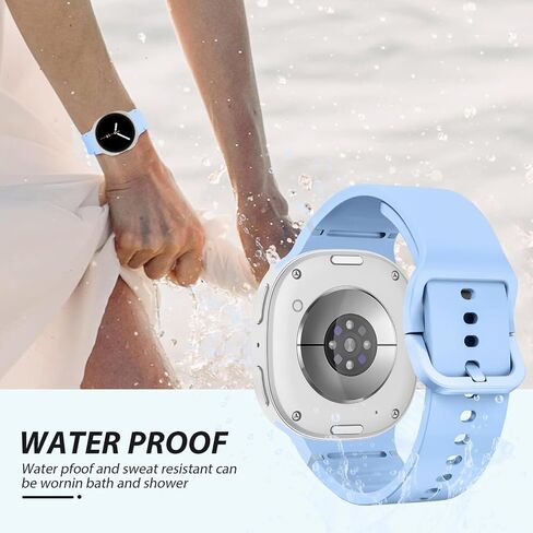 4 حزمة سيليكون نطاقات لـ Samsung Galaxy Watch 8 Band 40mm 44 مم من الرجال ، لا يوجد حزام بديل للرياضة الناعمة لـ Samsung Galaxy Watch 8 Classic Band 46mm in Kuwait