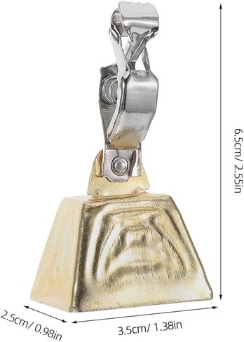 POPETPOP Fishing Bells for Rods : 10Pcs Stainless Steel Bite Alarm Bell for Night Fishing - Golden Catfishing Equipment in Saudi Arabia