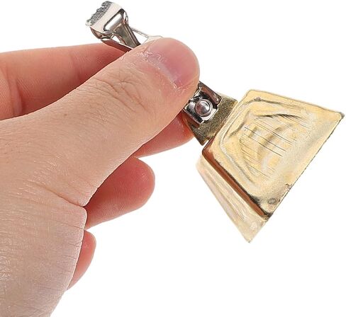 POPETPOP Fishing Bells for Rods : 10Pcs Stainless Steel Bite Alarm Bell for Night Fishing - Golden Catfishing Equipment in Saudi Arabia