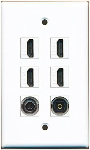 Riteav - 4 HDMI 1 Port Toslink 1 Port 3.5mm لوحة الحائط in Saudi Arabia