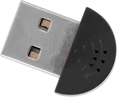 Gegong Mini USB Microphone Portable Computer Mic Noise Reduction Plug Play PC Laptop Recording Audio Adapter Compact USB 2.0 Voice Recognition Compatible (Black) in Kuwait