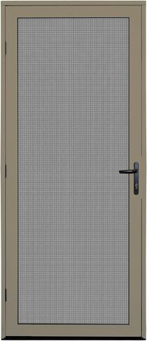 Titan 36x80 Meshtec Door Ultimate Security Screen | عرض الألومنيوم الكامل مع نظام الشاشة المتقدمة Meshtec | جبل السطح | 3PT LOCK SYSTEM وشاشة شبكة من الفولاذ المقاوم للصدأ عالية الشد ، اللوز ، اللوز in Saudi Arabia
