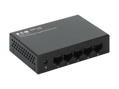 Tripp Lite Eaton NG5-1 5-Port Gigabit Unmanaged Ethernet Switch 10/100/1000 Mbps Fanless Desktop/Wall Mount Plug & Play IEEE 802.3az 9K Jumbo Cloud Care Pre-Configured Bundle Eligible (1 Pack) in Saudi Arabia