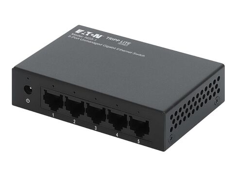 Tripp Lite Eaton NG5-1 5-Port Gigabit Unmanaged Ethernet Switch 10/100/1000 Mbps Fanless Desktop/Wall Mount Plug & Play IEEE 802.3az 9K Jumbo Cloud Care Pre-Configured Bundle Eligible (1 Pack) in Saudi Arabia