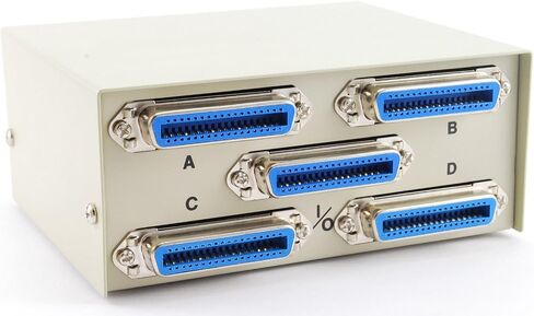 CablesOnline 4-Way Centronics 36 (CN36) Female Manual Data Switch Box (SB-007) in Saudi Arabia
