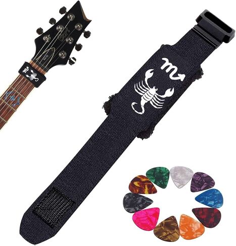 Rockhouse String Muter, Universal Guitar Fret Dampener, String Wraps for String Instruments-Single Pack(Star sign-Gemini) in Saudi Arabia