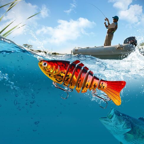 Fishing Lures,10cm 15.6g Plastic Artificial Lifelike Fake Lure Fishing Tackle Tools Accessory for Fishing Enthusiast Fishing Lovers Bass Trout Fishing in Saudi Arabia