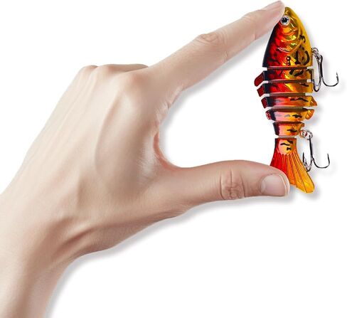 Fishing Lures,10cm 15.6g Plastic Artificial Lifelike Fake Lure Fishing Tackle Tools Accessory for Fishing Enthusiast Fishing Lovers Bass Trout Fishing in Saudi Arabia