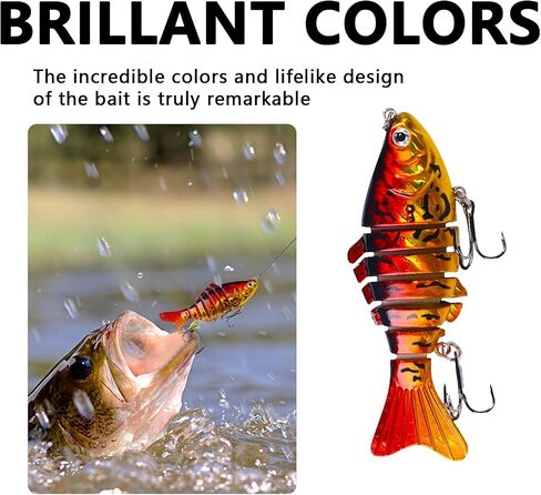 Fishing Lures,10cm 15.6g Plastic Artificial Lifelike Fake Lure Fishing Tackle Tools Accessory for Fishing Enthusiast Fishing Lovers Bass Trout Fishing in Saudi Arabia