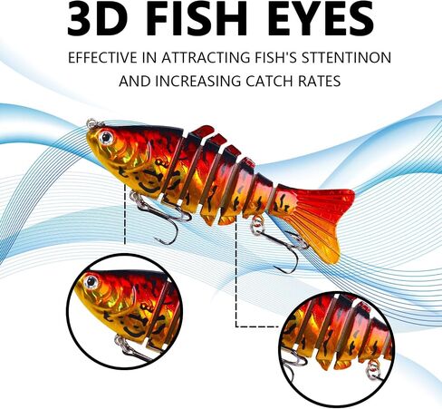 Fishing Lures,10cm 15.6g Plastic Artificial Lifelike Fake Lure Fishing Tackle Tools Accessory for Fishing Enthusiast Fishing Lovers Bass Trout Fishing in Saudi Arabia
