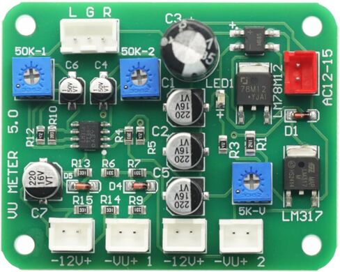 VU Meter 2PCS VU Meter 500UA VU Meter تسجيل الضوء الدافئ و CABLE +كابل مع وحدة سائق ، عدادات VU in Saudi Arabia