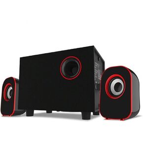 Computer Speakers for Desktop, Multimedia 2.1 Desktop Computer Speaker LED Light Heavy Bass Subwoofer Home USB Power Supply for PC Laptop Cellphone in Saudi Arabia