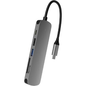 6-in-1 USB-C Hub with 4K@30Hz HDMI, Aluminum Alloy Shell - Multiport Adapter for MacBook, Laptop, and More in Kuwait