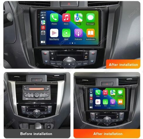 9 "شاشة تعمل باللمس 8core 4+64GB سيارات لسيارة Nissan Navara NP300 Frontier 2017-2021 DASH KIT ، Android 13 GPS Multim Complius in Kuwait